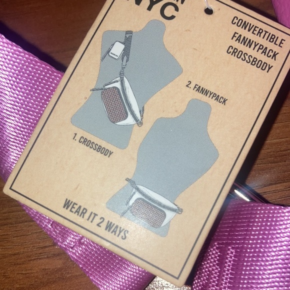 FINAL DROP 🚨NWT Madden pink Fanny pack bling rhinestone Barbie beltbag - Picture 4 of 4